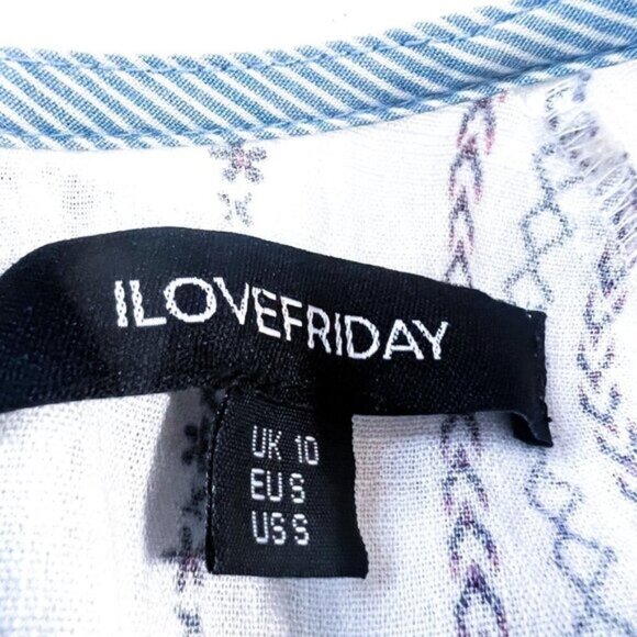 NEW ASOS embroidery smock mini dress small - Picture 10 of 15